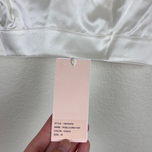 NWT Morgan Lane Noelle Bra Top in Chalk - Picture 7 of 8